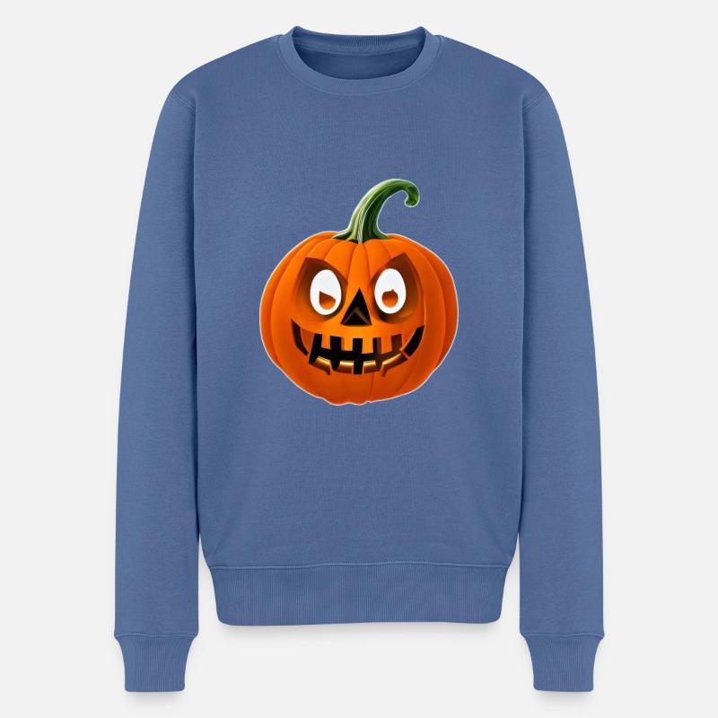 Citrouille - Pull Premium bio Homme - bleu pigeon