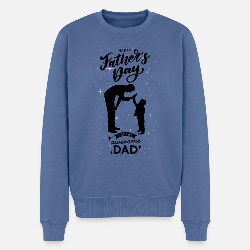 Vatertag-Alles Gute zum Vatertag - Männer Premium Bio Pullover - Taubenblau