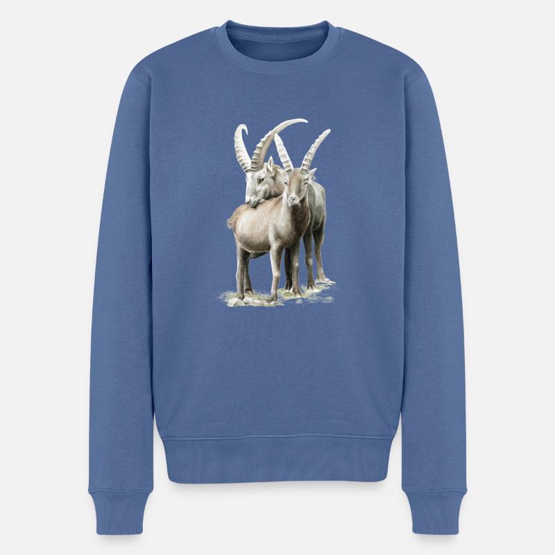 Capricorne - Pull Premium bio Homme - bleu pigeon