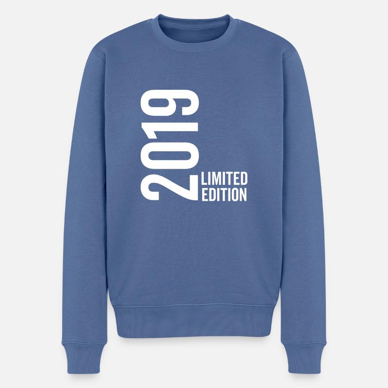 Édition limitée 2019 - Pull Premium bio Homme - bleu pigeon
