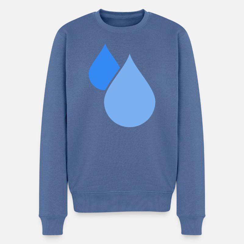 Waterdrop - Pull Premium bio Homme - bleu pigeon