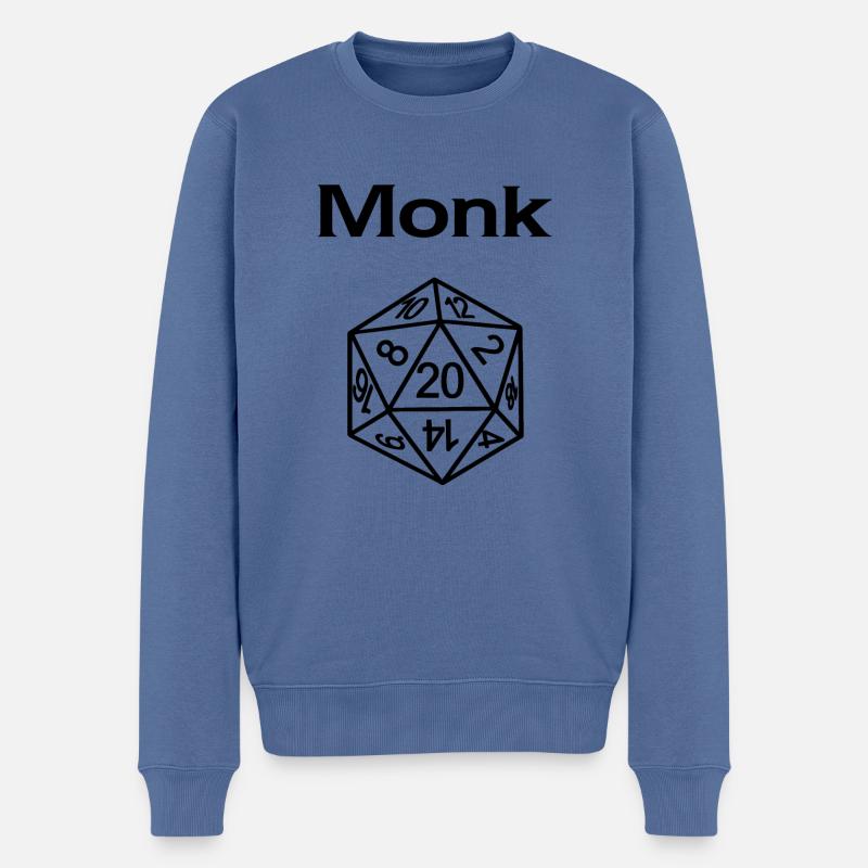 Moine - Pull Premium bio Homme - bleu pigeon