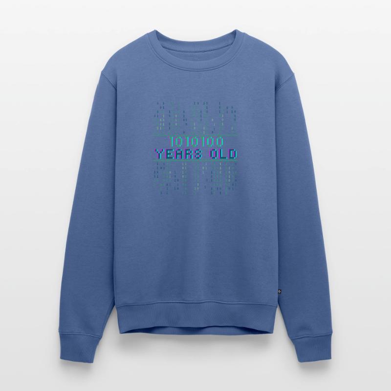 84th Birthday 84 years old Binary Code Computer Science Men's Premium Organic Jumper
