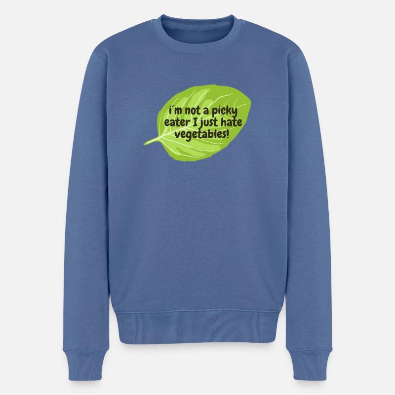 Fine bouche - Pull Premium bio Homme - bleu pigeon