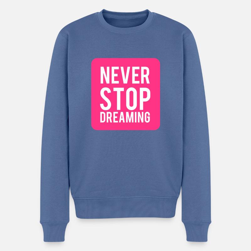 Träumer. Traumfänger. Zitate. Geschenk - Männer Premium Bio Pullover - Taubenblau
