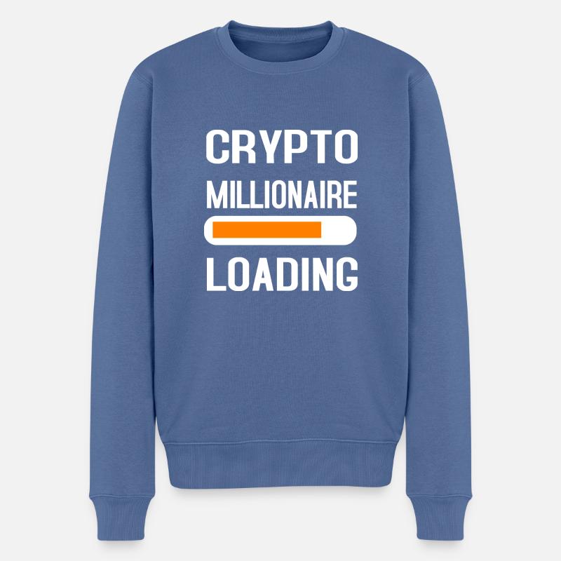 Bitcoin Trading Crypto Stocks - Pull Premium bio Homme - bleu pigeon
