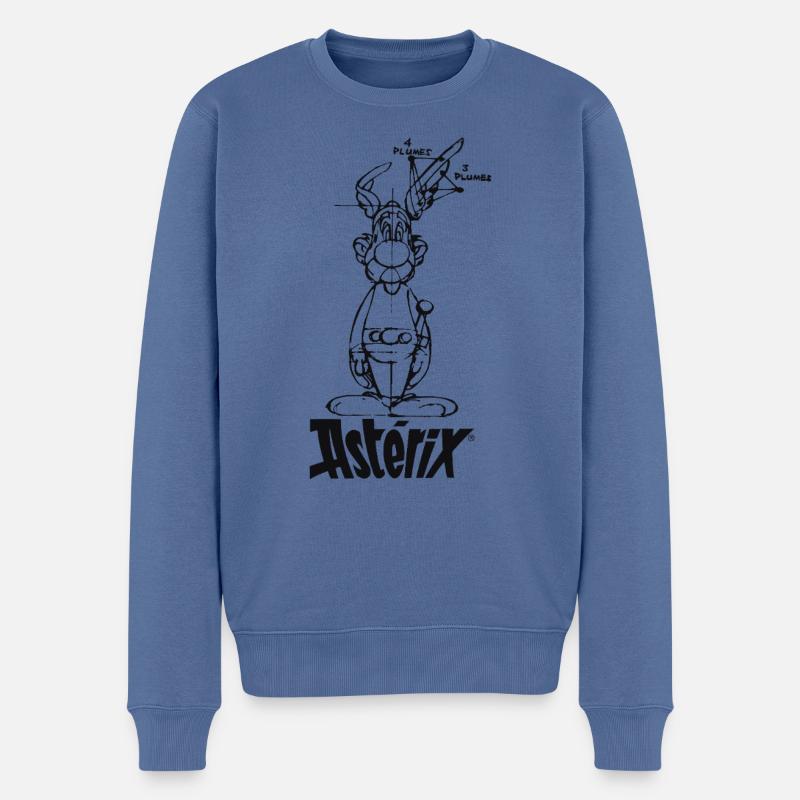 Asterix & Obelix - Asterix Modell - Männer Premium Bio Pullover - Taubenblau