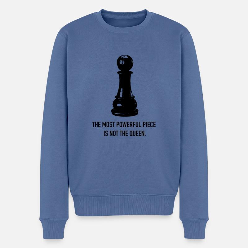 Échecs et socialisme - Pull Premium bio Homme - bleu pigeon