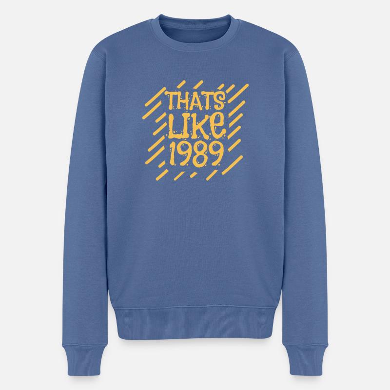 C'est comme 1989 - Pull Premium bio Homme - bleu pigeon