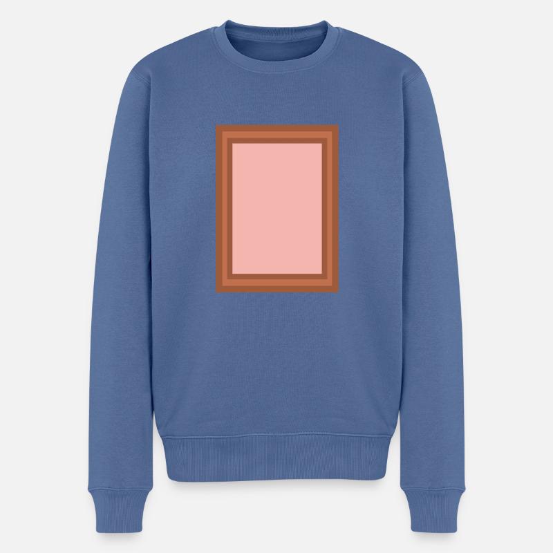 Icône cadre - Pull Premium bio Homme - bleu pigeon