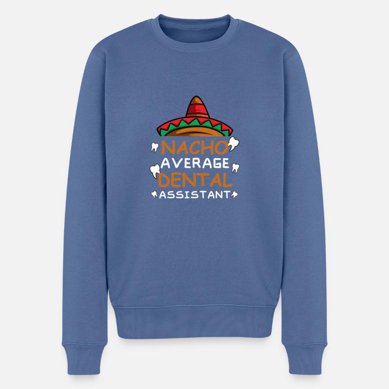 Assistant dentaire dentiste. Poison - Pull Premium bio Homme - bleu pigeon