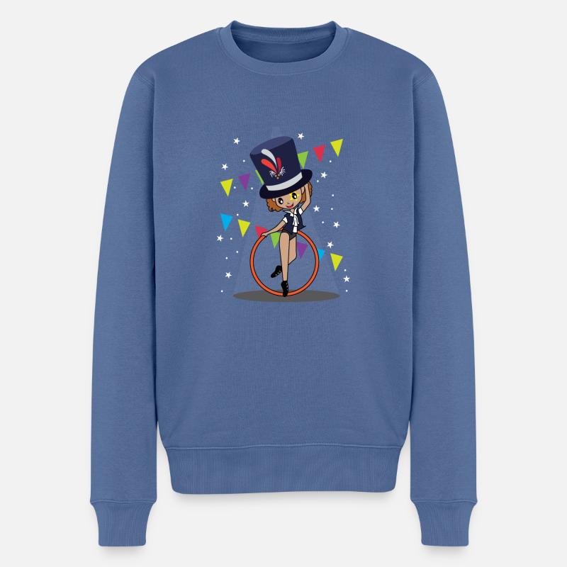 Ein Zauberer Zauberer Geschenk - Männer Premium Bio Pullover - Taubenblau