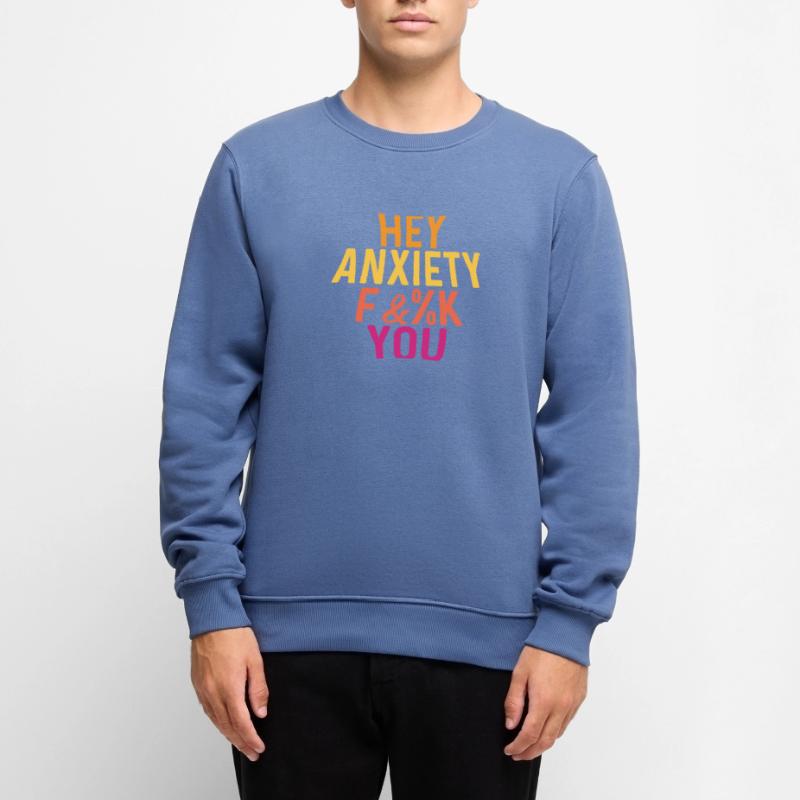 Hey Angst Ängstlich oder ängstlich. Geschenk Männer Premium Bio Pullover