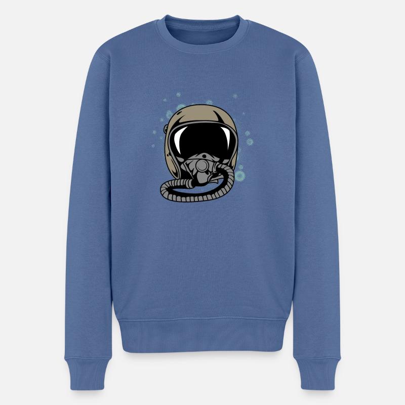 Pilothelm Student Pilot Gift - Männer Premium Bio Pullover - Taubenblau