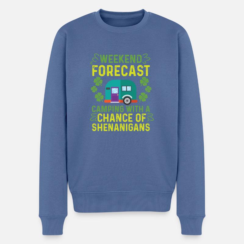 Pop-up-Spielereien Wohnmobil Geschenk - Männer Premium Bio Pullover - Taubenblau