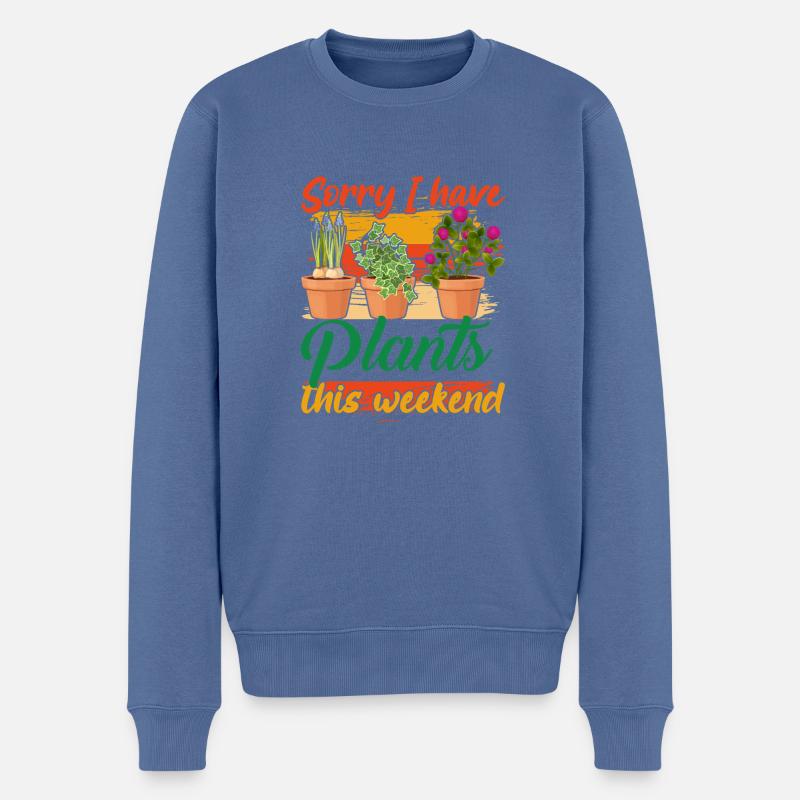 Désolé, j’ai sucré ce week-end - Pull Premium bio Homme - bleu pigeon