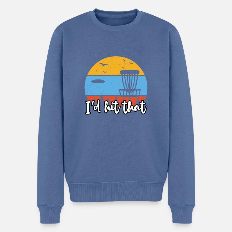 Lustiges Zitat Ich habe diesen Discgolf, Discgolfs - Männer Premium Bio Pullover - Taubenblau