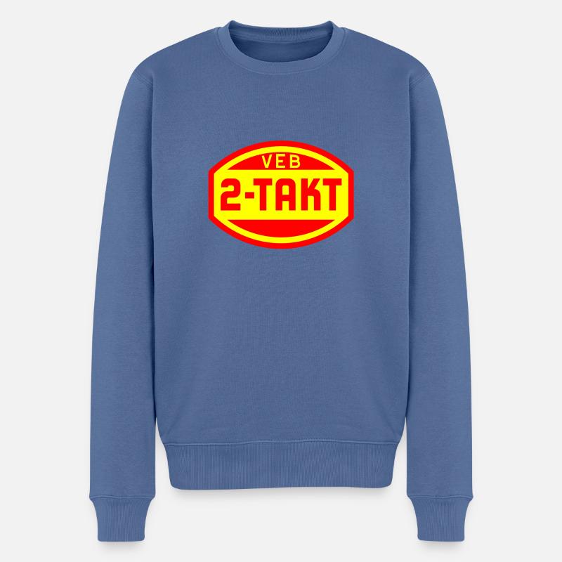 VEB 2-Takt Logo (2c) - Männer Premium Bio Pullover - Taubenblau