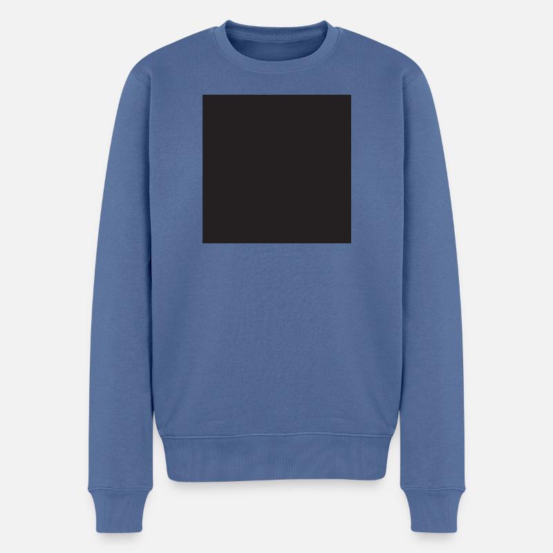 Viereck Viereck Viereck - Männer Premium Bio Pullover - Taubenblau