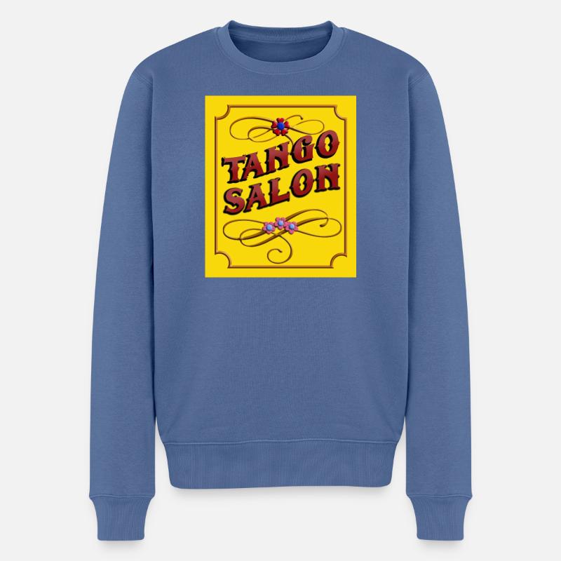 Tango Salon - Männer Premium Bio Pullover - Taubenblau