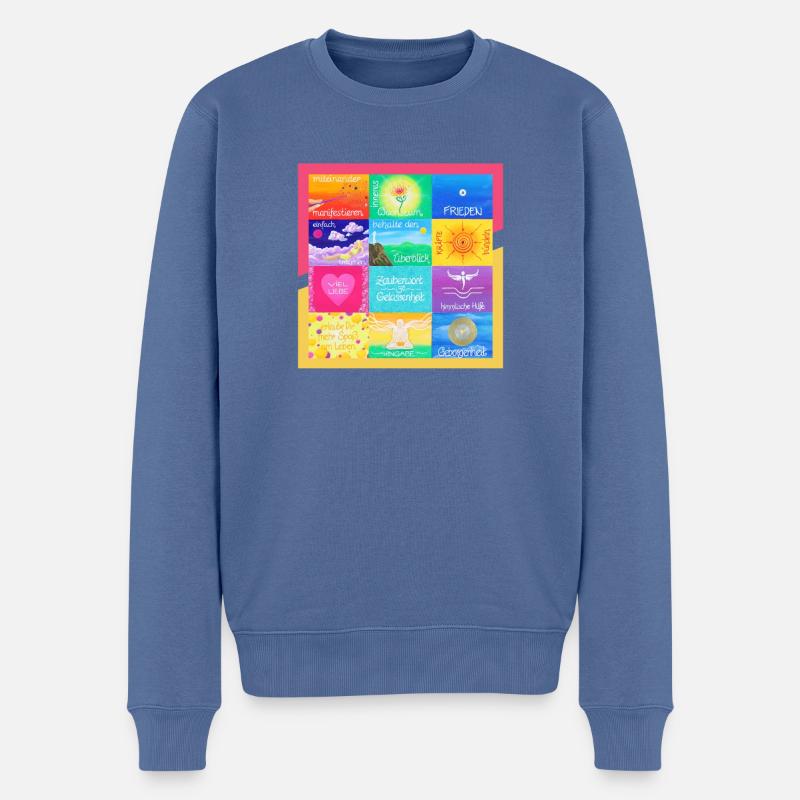 JahresBild 2023 - Sonja Ariel von Staden - Männer Premium Bio Pullover - Taubenblau