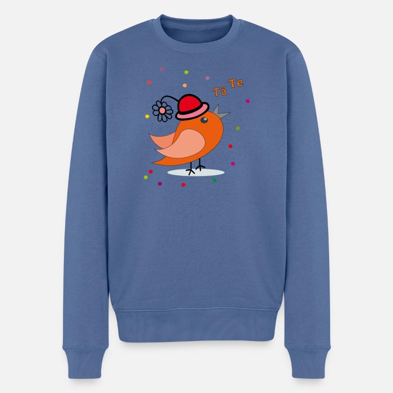 Carnaval Carnaval Confettis - Pull Premium bio Homme - bleu pigeon