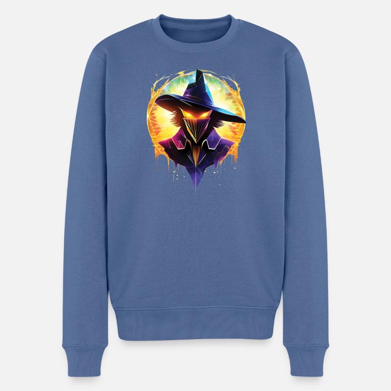 Strach_01 - Pull Premium bio Homme - bleu pigeon