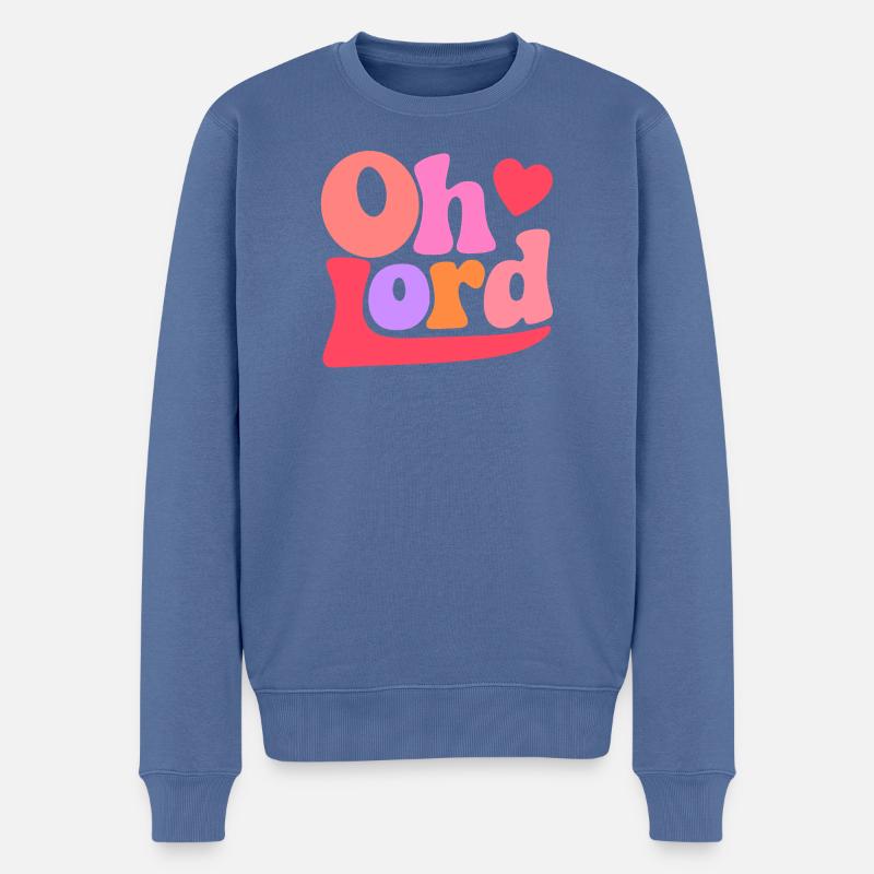 Seigneur - Pull Premium bio Homme - bleu pigeon