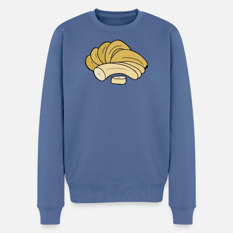 Leckere Frucht-Banane - Männer Premium Bio Pullover - Taubenblau