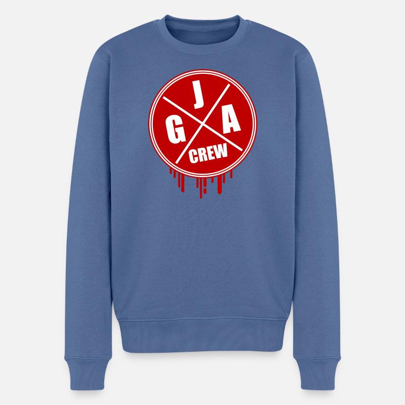 Junggesellenabschied Jga Crew - Männer Premium Bio Pullover - Taubenblau