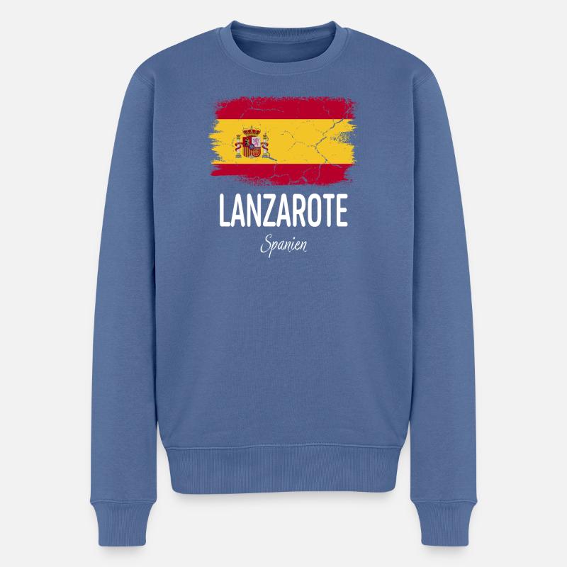 Lanzarote - Pull Premium bio Homme - bleu pigeon