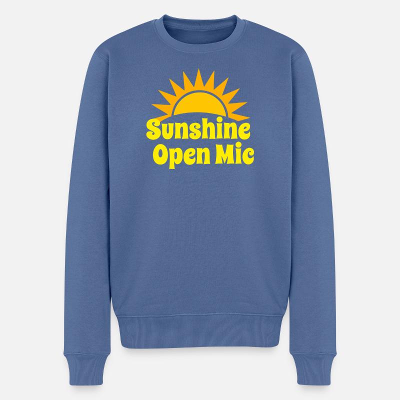 Micro ouvert Sunshine - Pull Premium bio Homme - bleu pigeon