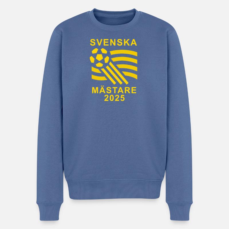 Schwedischer Meister 2025 - Männer Premium Bio Pullover - Taubenblau