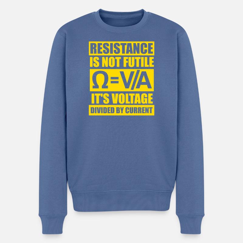 Physics Physicist Physics Student Physics Teacher - Men's Premium Organic Jumper - stone blue