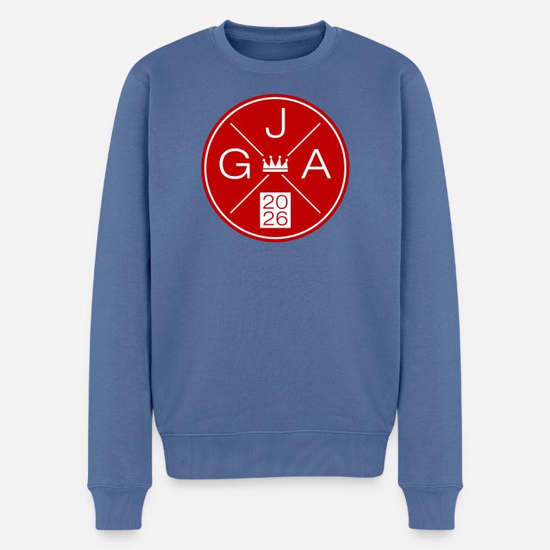 Jga 2026 - Männer Premium Bio Pullover - Taubenblau