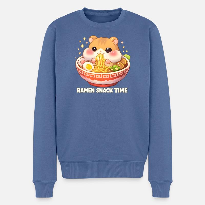 Ramen - Männer Premium Bio Pullover - Taubenblau
