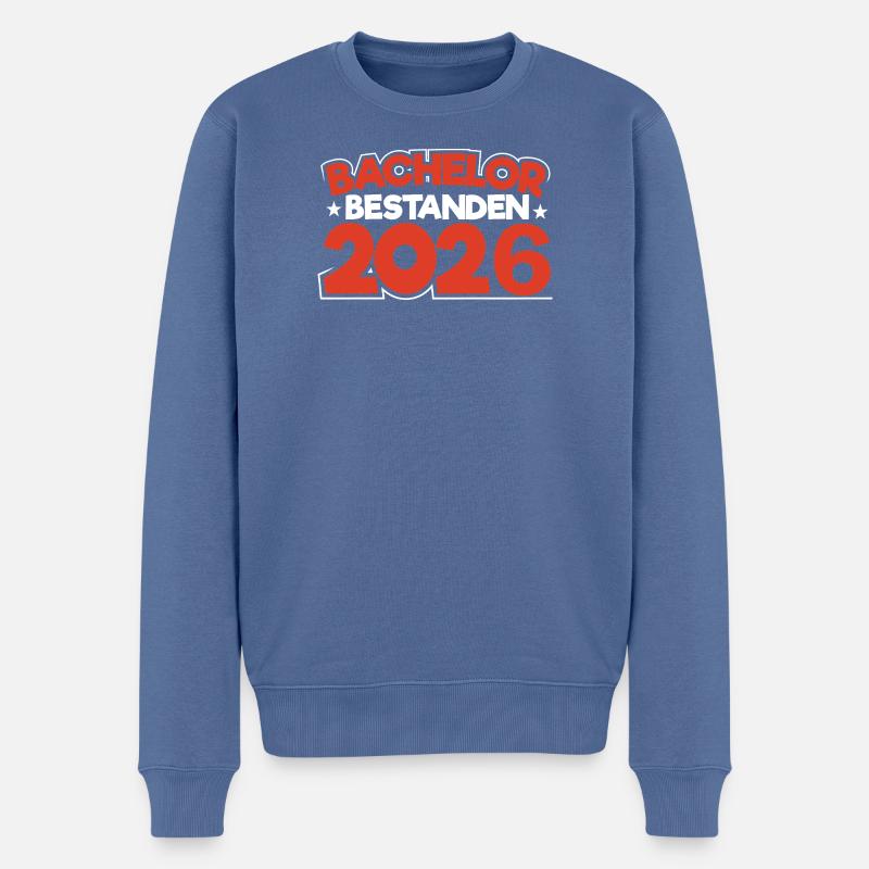 Licence 2026 Remise des diplômes - Pull Premium bio Homme - bleu pigeon
