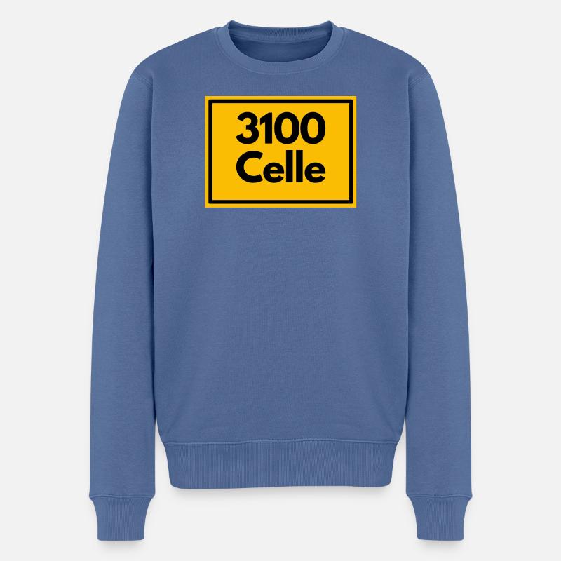 ANCIEN CODE POSTAL RETRO 3100 CELLE - Pull Premium bio Homme - bleu pigeon