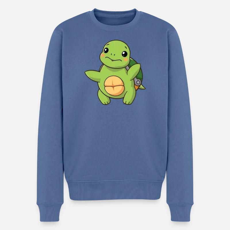 Schildkröten Schildkröten - Männer Premium Bio Pullover - Taubenblau