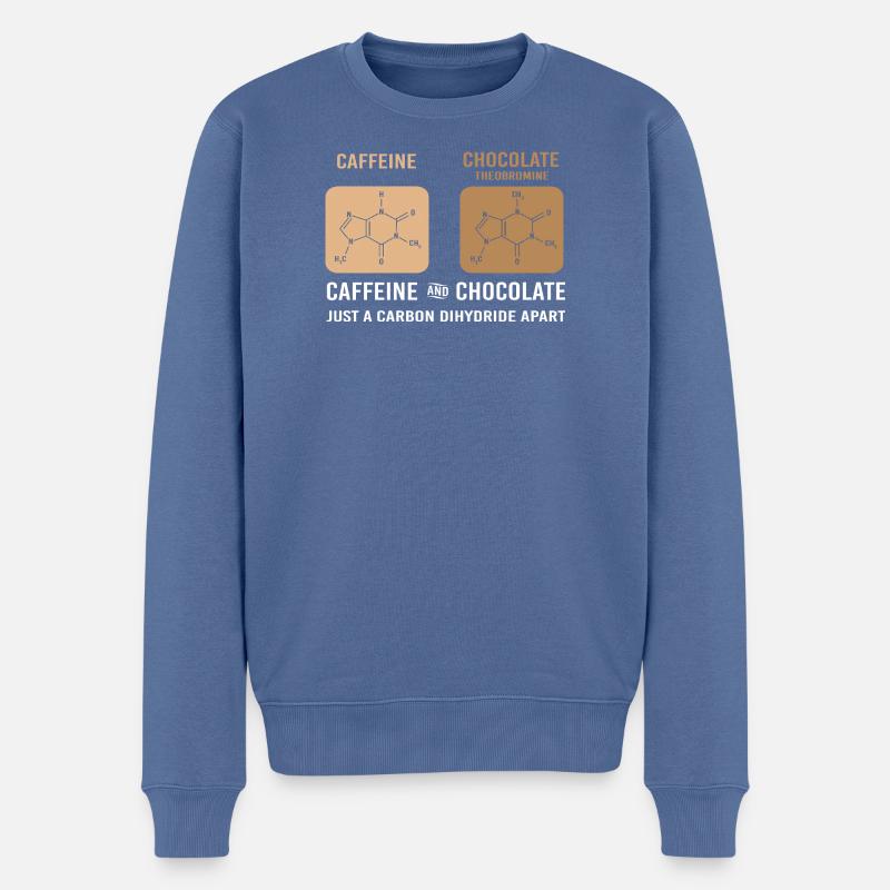 Chemie Wissenschaft Physik Labor Strukturformel - Männer Premium Bio Pullover - Taubenblau