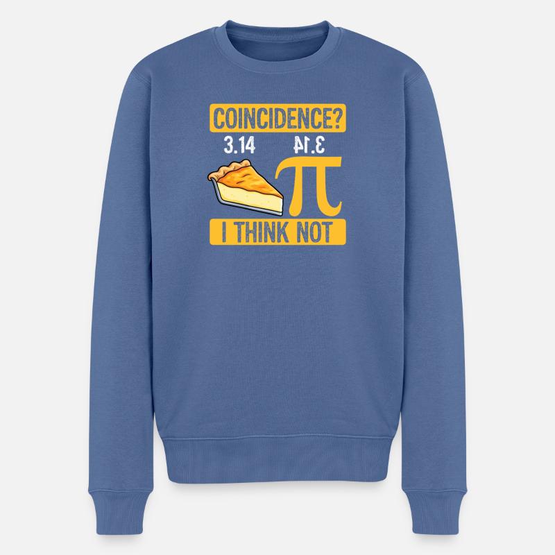 Pi Day Confidence - Männer Premium Bio Pullover - Taubenblau