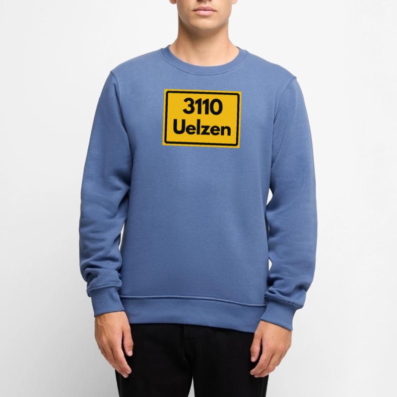 OLD POSTCODE ZIP CODE 3110 UELZEN HUNDERTWASSER Men's Premium Organic Jumper