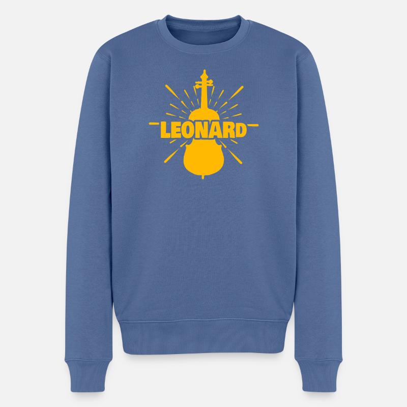 Leonard - Pull Premium bio Homme - bleu pigeon