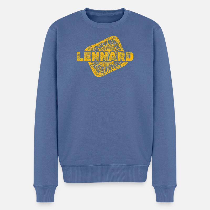 Conception - Pull Premium bio Homme - bleu pigeon