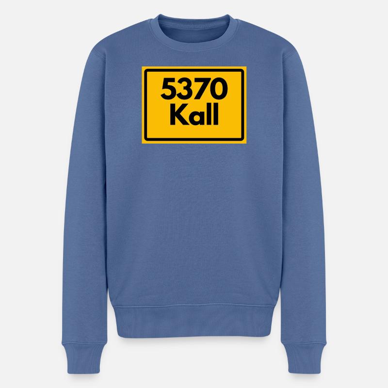 ANCIEN CODE POSTAL RETRO 5370 KALL - Pull Premium bio Homme - bleu pigeon