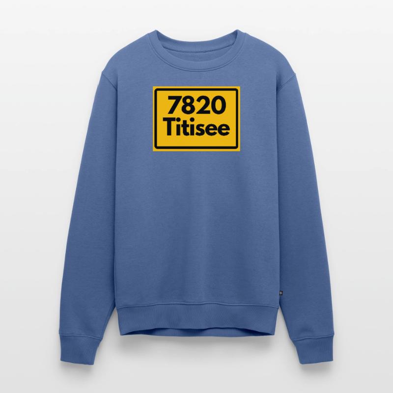 OLD POSTCODE POSTCODE RETRO 7820 TITISEE HEIMAT Men's Premium Organic Jumper
