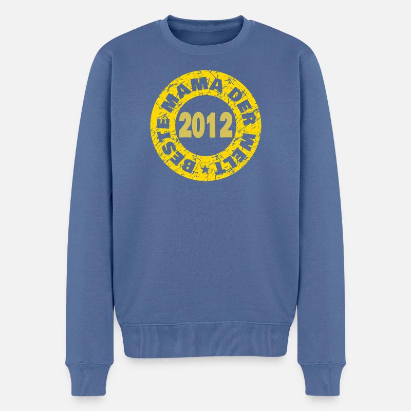 Mama 2012 - Männer Premium Bio Pullover - Taubenblau