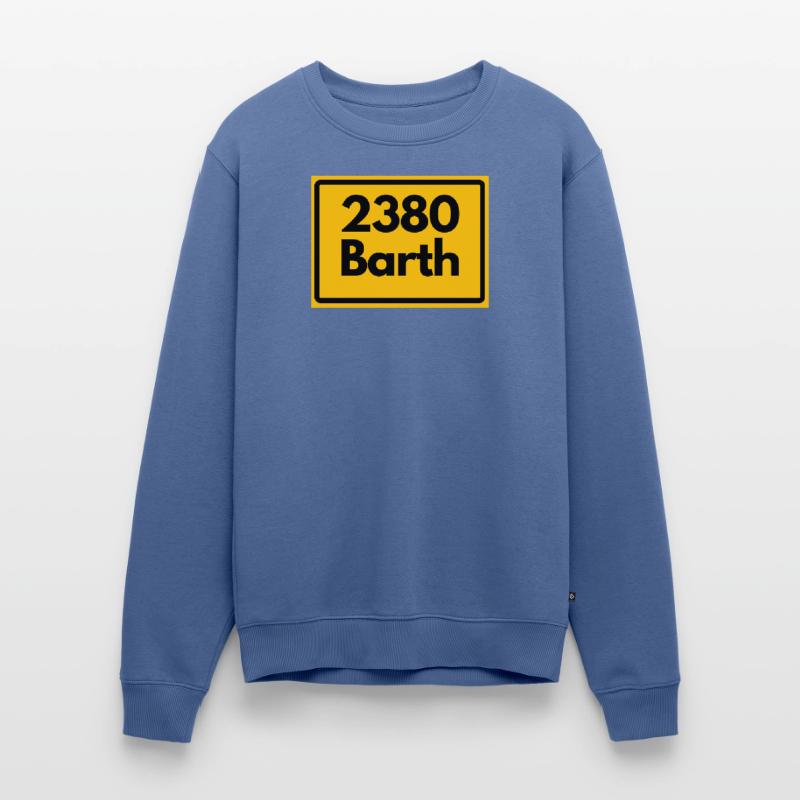 OLD POSTCODE POSTCODE RETRO 2380 BARTH HEIMATSTOLZ Men's Premium Organic Jumper