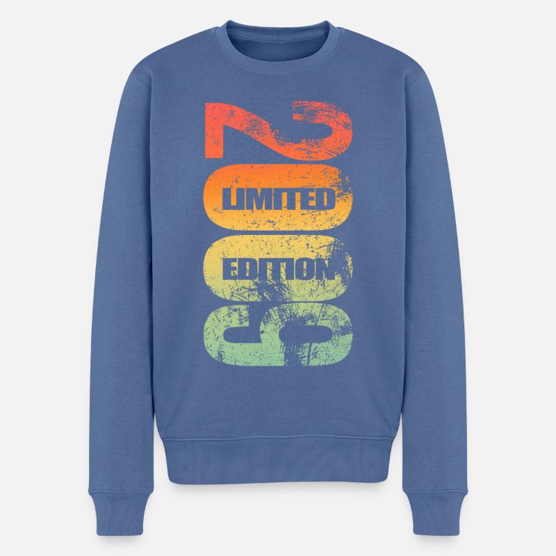 Limited Edition 2009 Geburtstag 2009 geboren Retro - Männer Premium Bio Pullover - Taubenblau