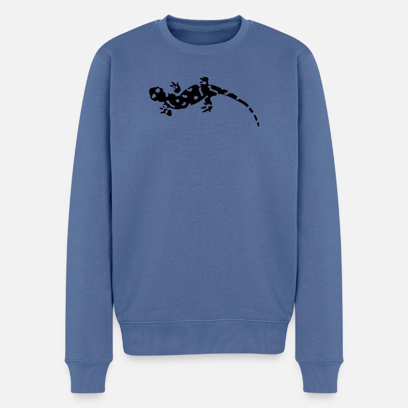 Salamander - Männer Premium Bio Pullover - Taubenblau